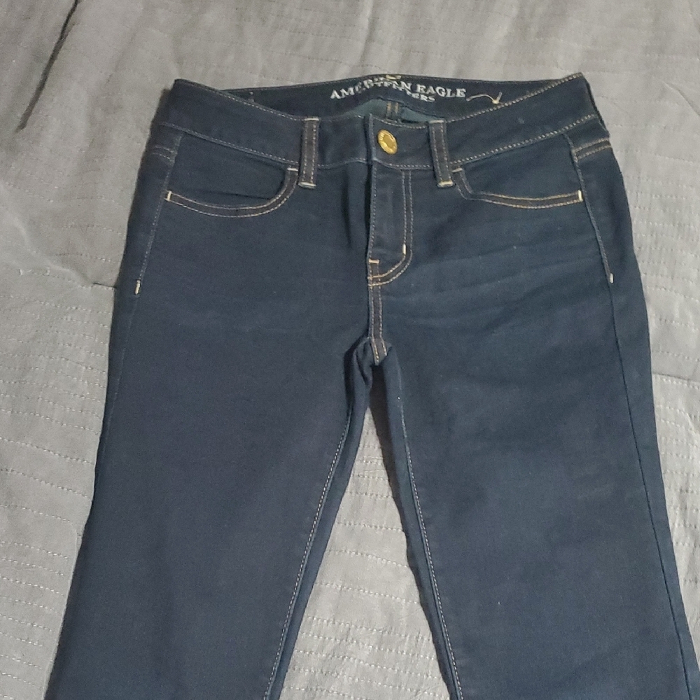 American Eagle Outfitters Blue Skinny Jeans Classic Style